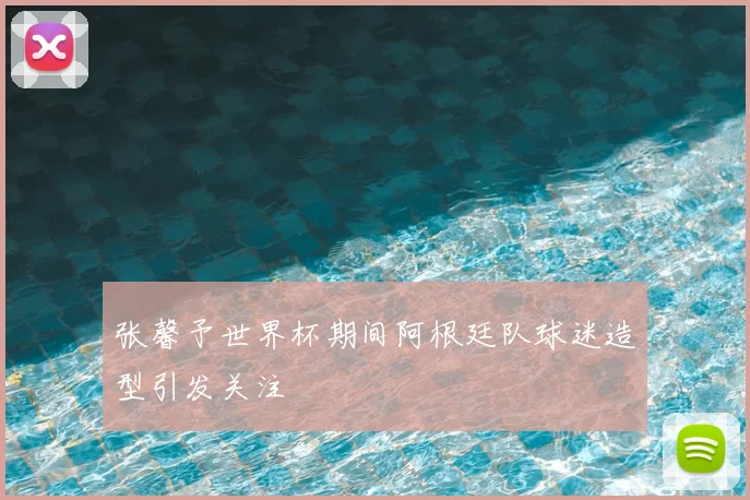 张馨予世界杯期间阿根廷队球迷造型引发关注