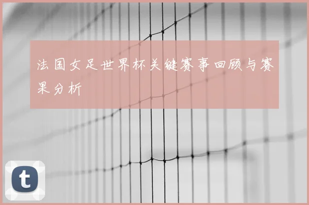 法国女足世界杯关键赛事回顾与赛果分析