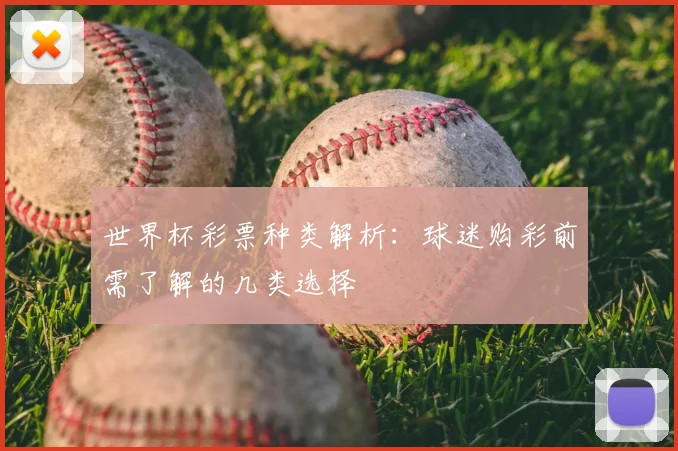 世界杯彩票种类解析：球迷购彩前需了解的几类选择